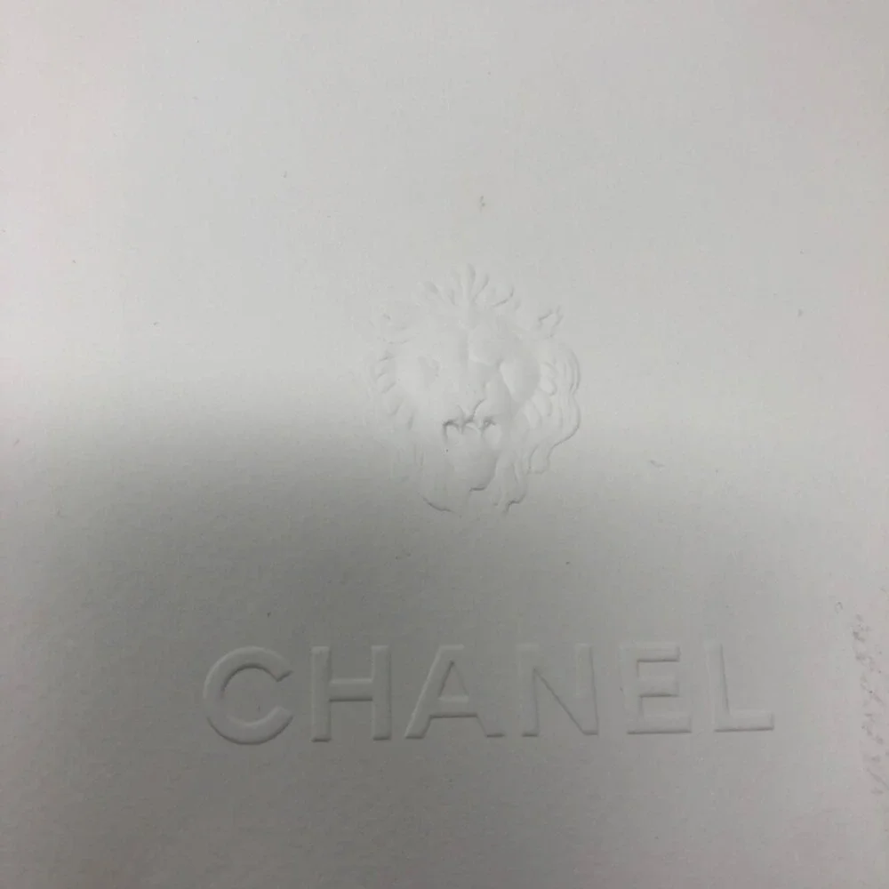 Authentic Chanel Gift Bag Shopping Small White Ribbon Flower Travel Storage